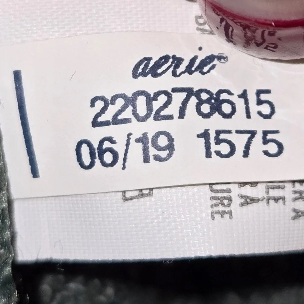 Aerie Women's Cropped Hoodie Sweatshirt SZ‎ XXS Green Raw Hem Long Sleeve - Picture 5 of 8